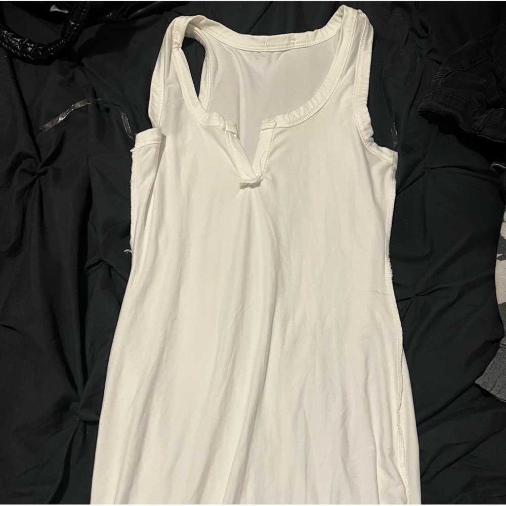 White maxi dress